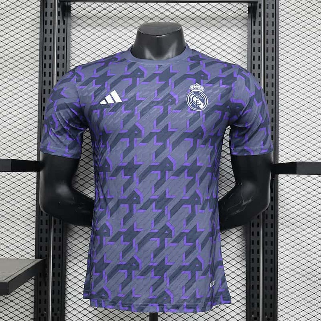23-24 Real Madrid Training Kits Purple Player Version Shirt