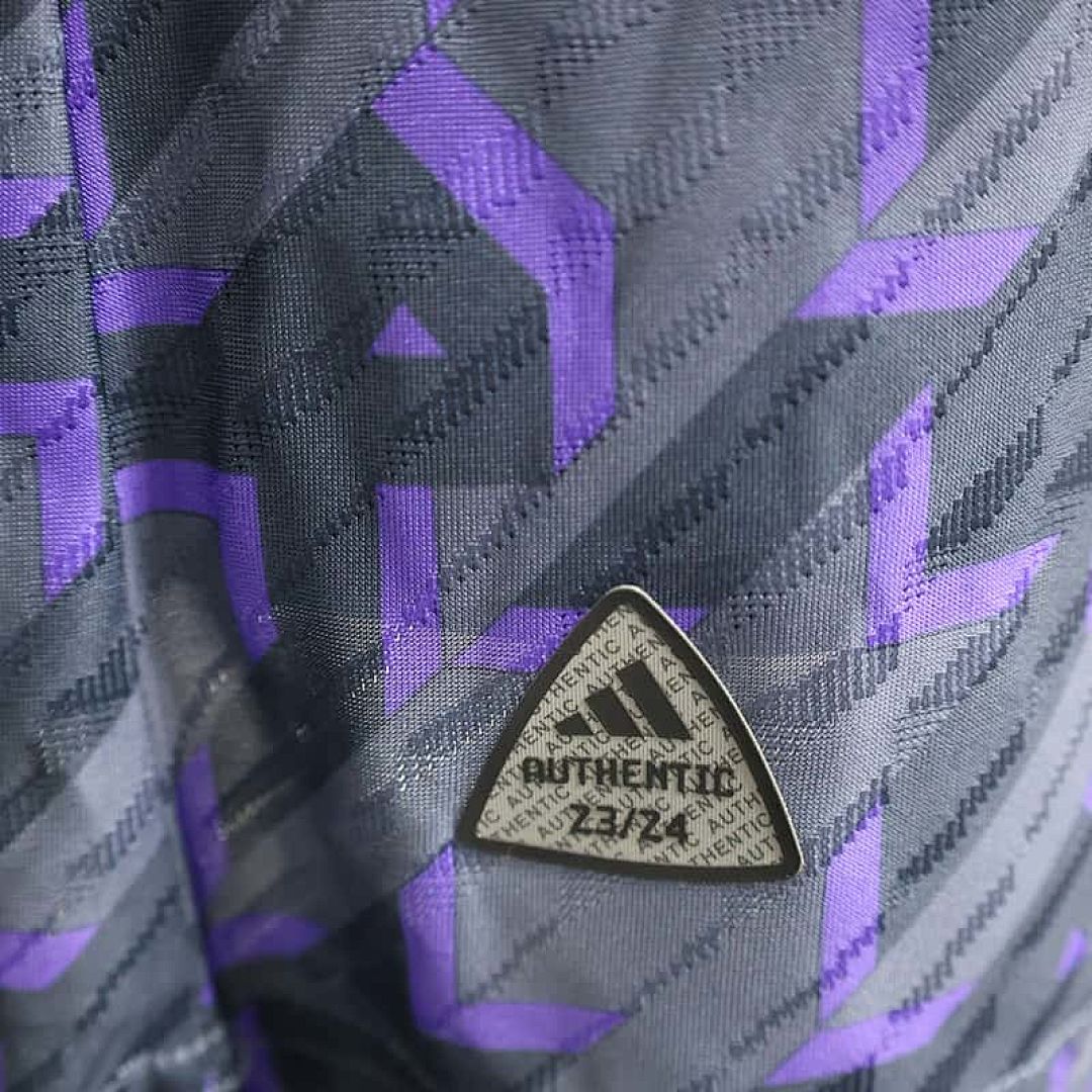 23-24 Real Madrid Training Kits Purple Player Version Shirt 4