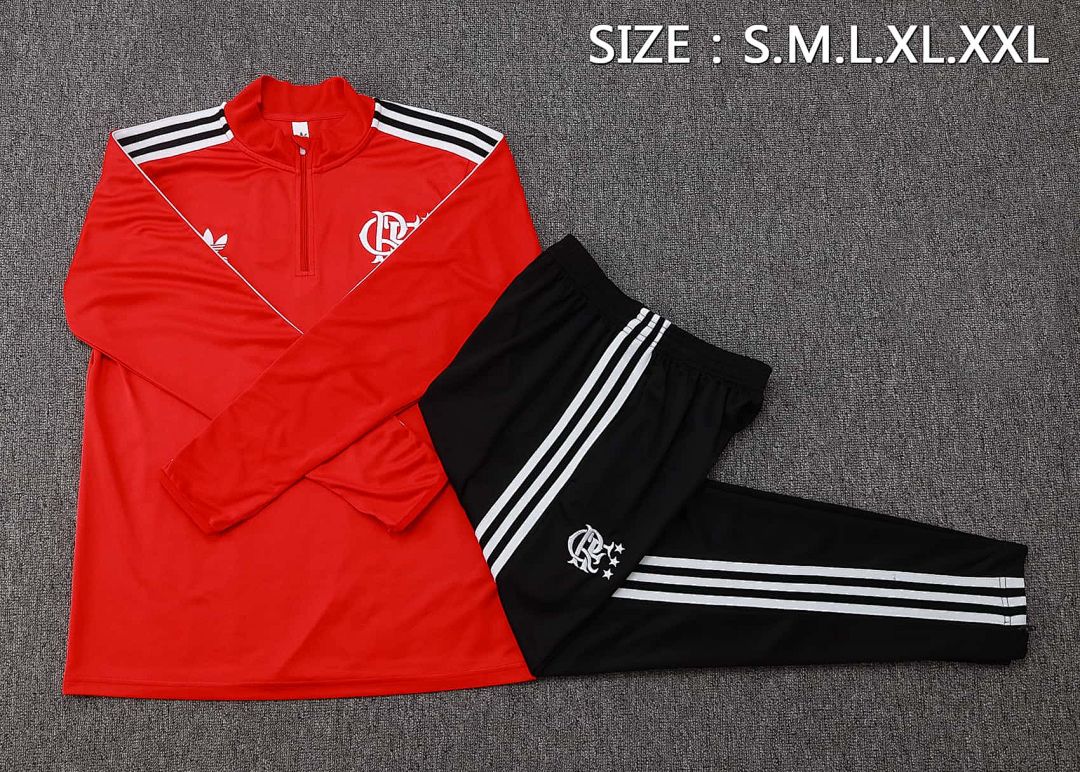 25-26 Flamengo Training Kits Tracksuits Sweatshirt Cheap Jersey Wholesale Yupoo 35
