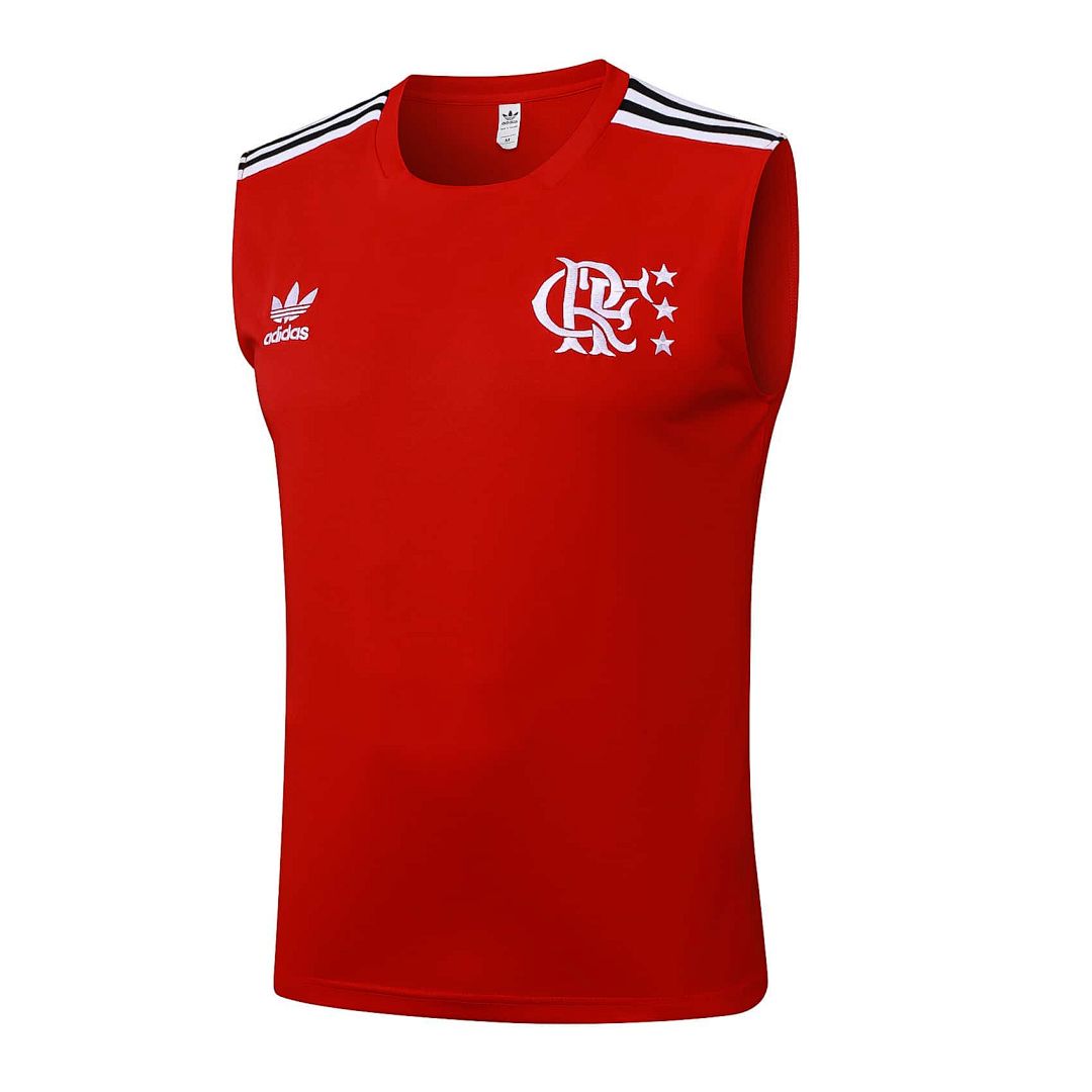 25-26 Flamengo Sleeveless Training Kits Tracksuits Cheap Football Jersey Wholesale Yupoo 7