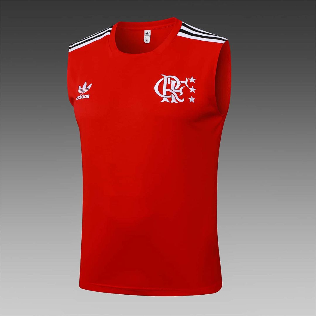 25-26 Flamengo Sleeveless Training Kits Tracksuits Cheap Football Jersey Wholesale Yupoo 8