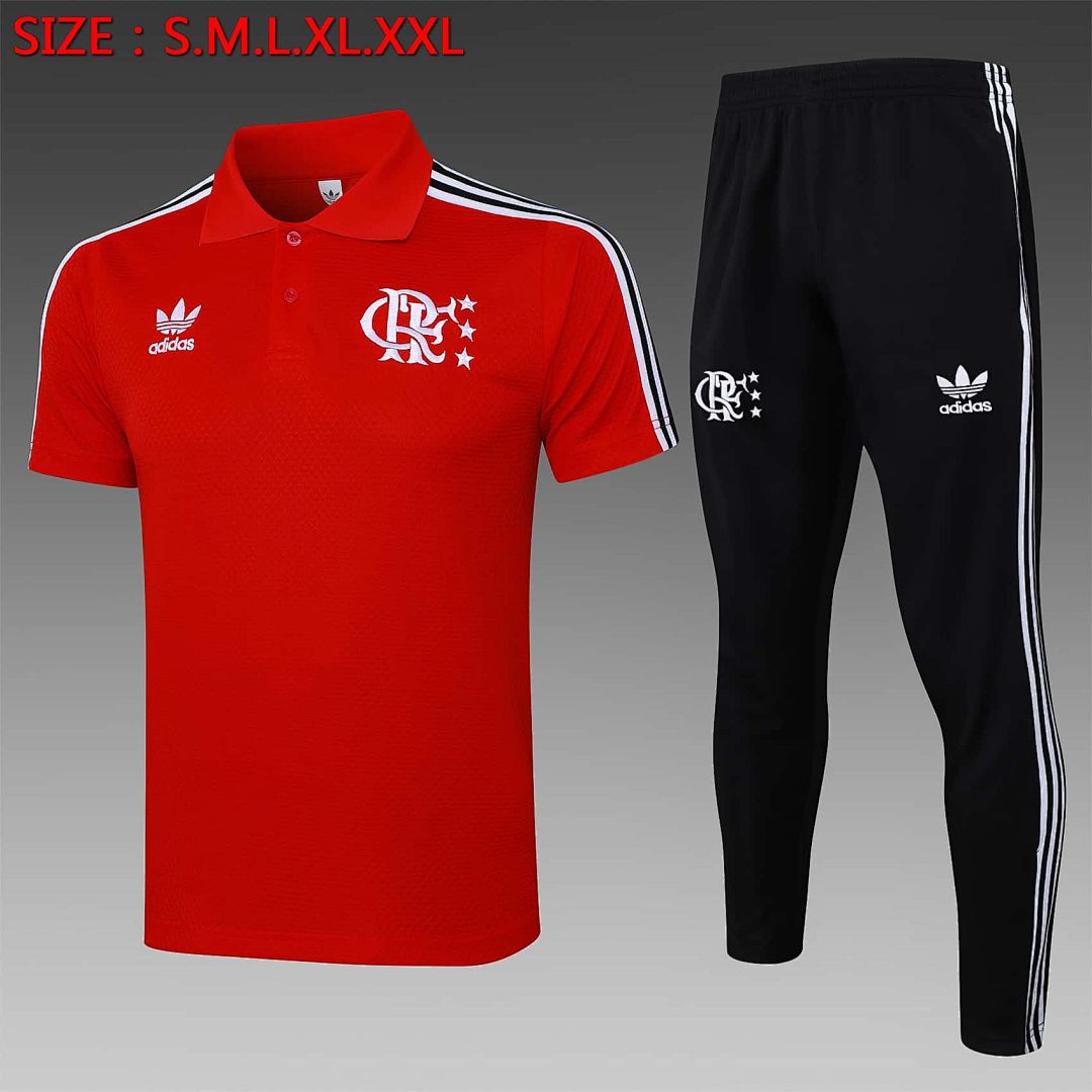 25-26 Flamengo Training Kits Polo Tracksuits Cheap Football Jersey Wholesale Yupoo 19