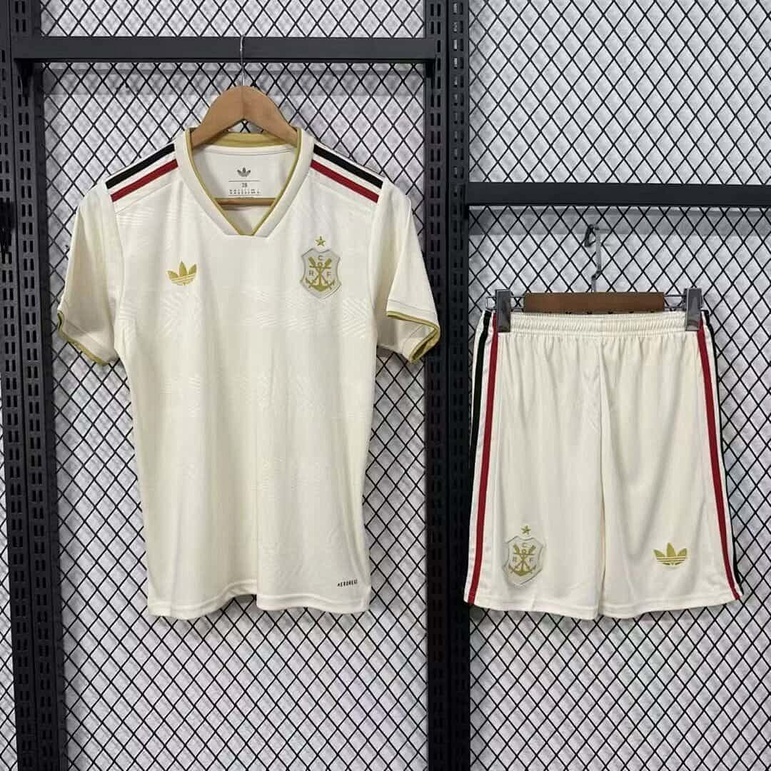 25-26 Kids Flamengo Third Away Kit Cheap Football Jersey Wholesale Yupoo