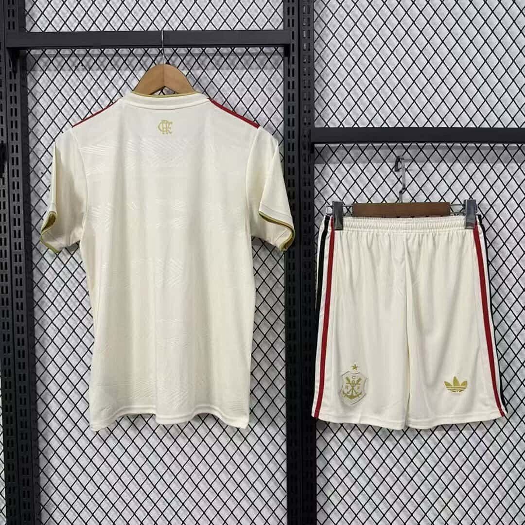 25-26 Kids Flamengo Third Away Kit Cheap Football Jersey Wholesale Yupoo 2