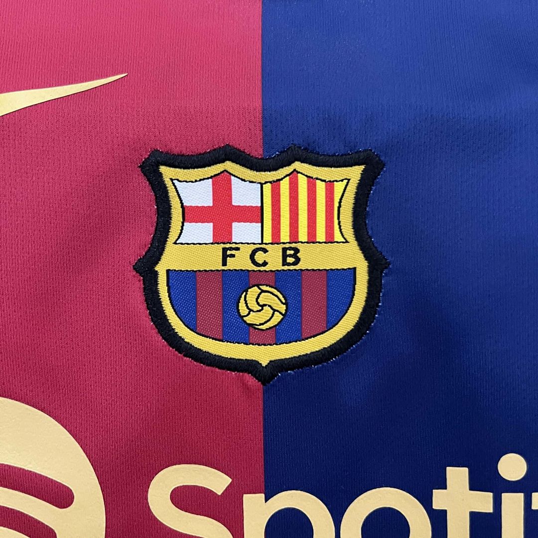 24-25 Barcelona Home Baby Uniform 4