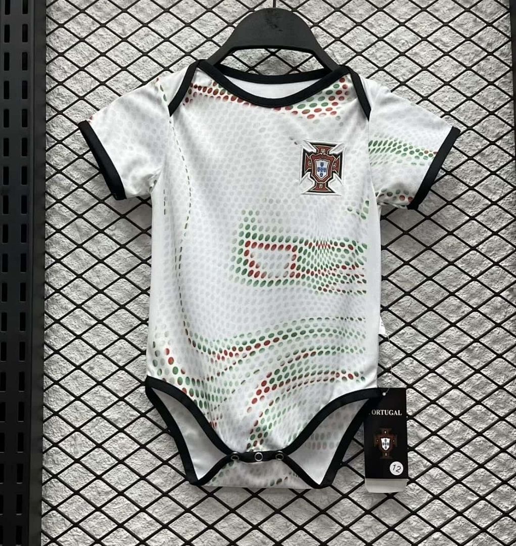 2025 Portugal Away Baby Uniform Cheap Football Jersey Wholesale Yupoo