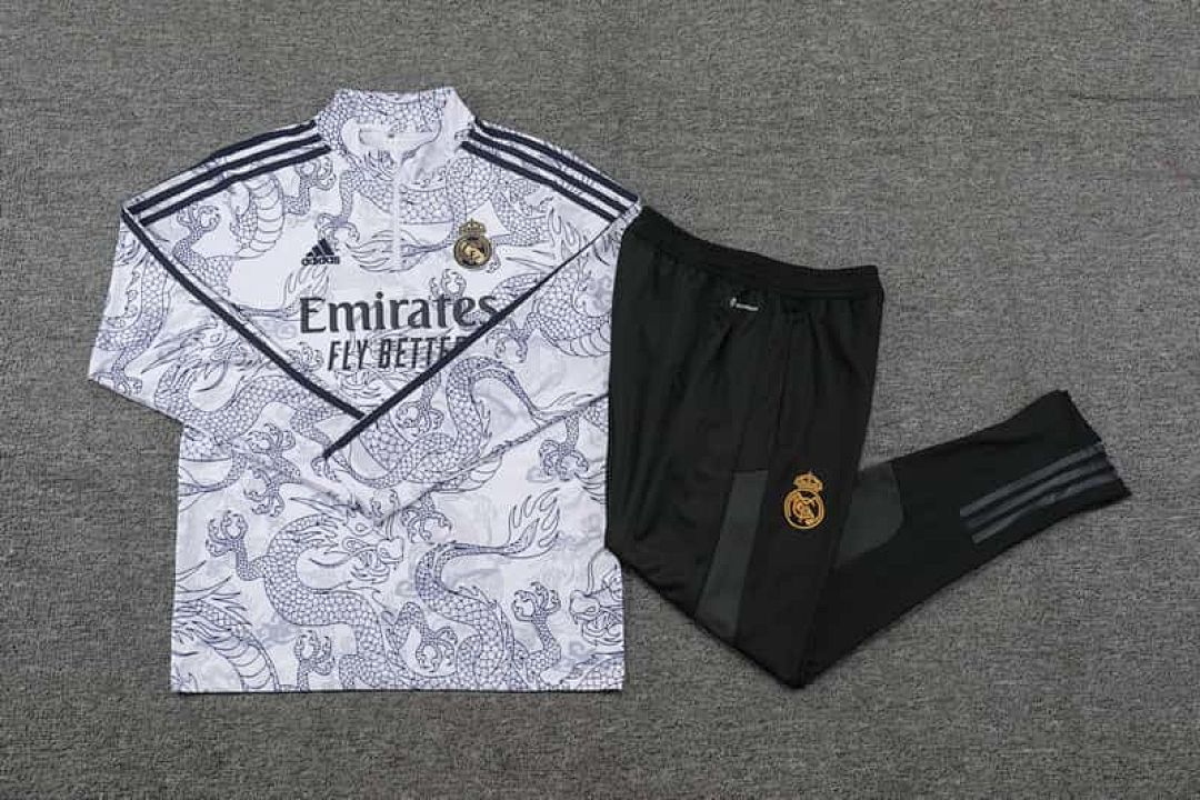 23-24 Real Madrid Long Sleeve Kits Dragon Special Training Suits 5