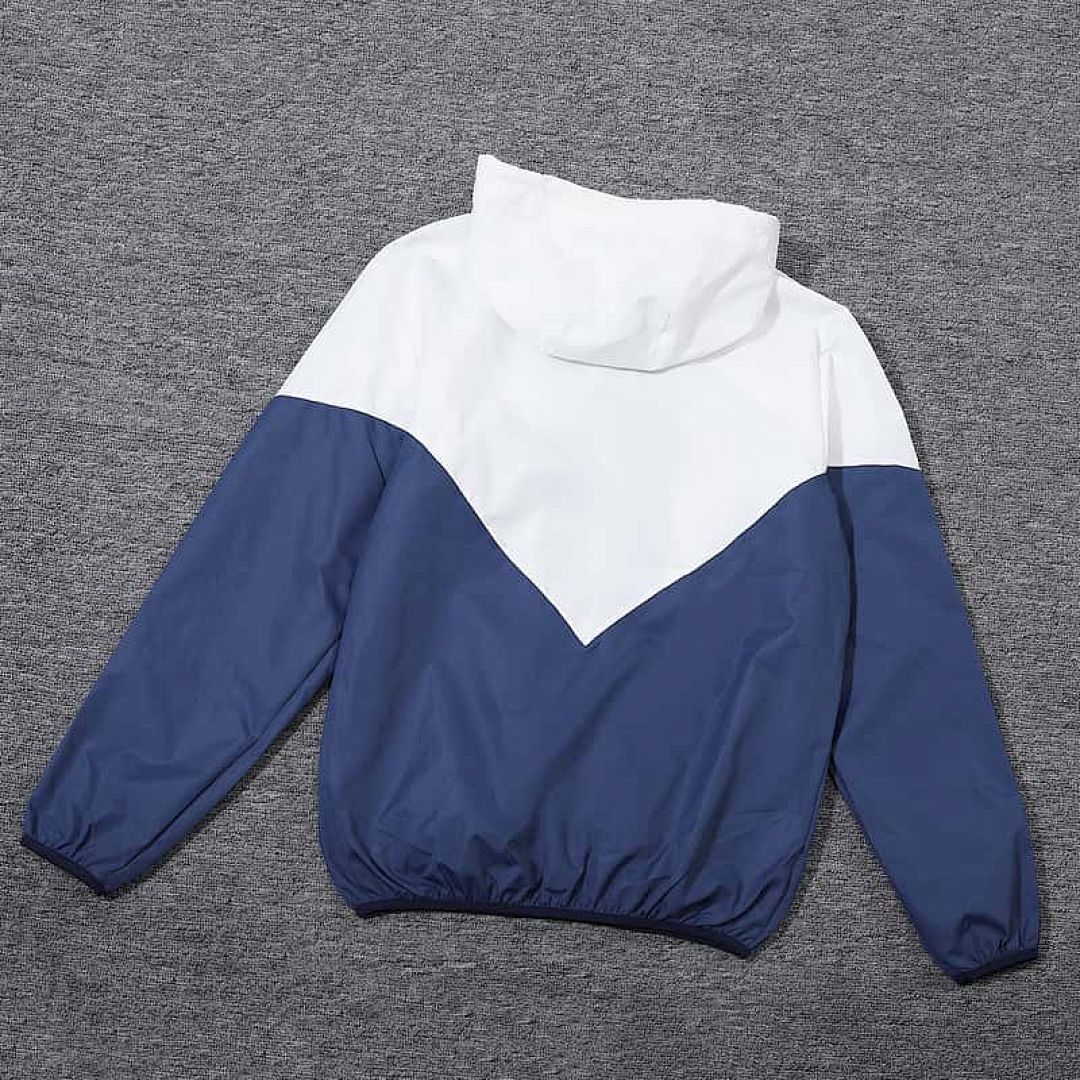 23-24 Real Madrid Hoodies Windbreaker White&amp;amp;Navy Jackets 2