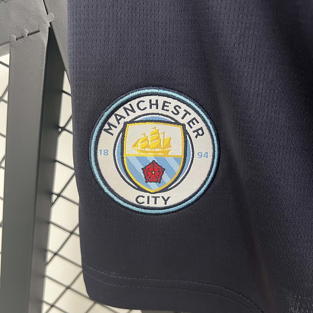 25-26 Shorts Manchester City Black S-XXL Soccer Jersey 4
