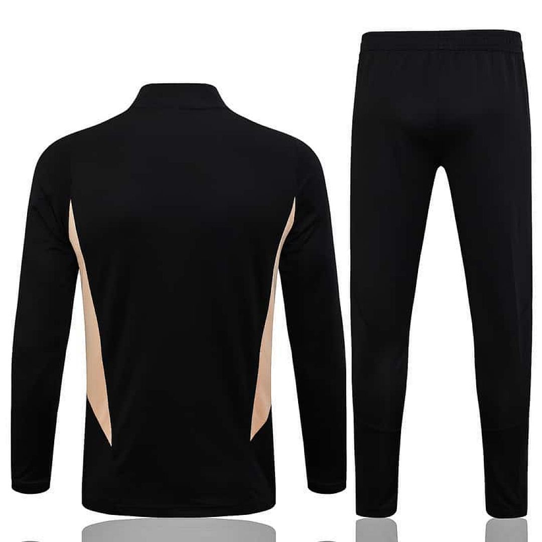 23-24 Real Madrid Long Sleeve Kits Black Training Suits 2