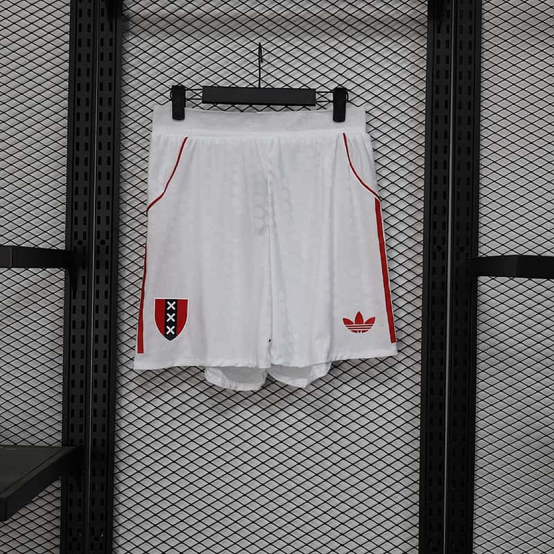 25-26 Player Ajax 125th White Shorts S-3XL Cheap Football Jersey Wholesale Yupoo
