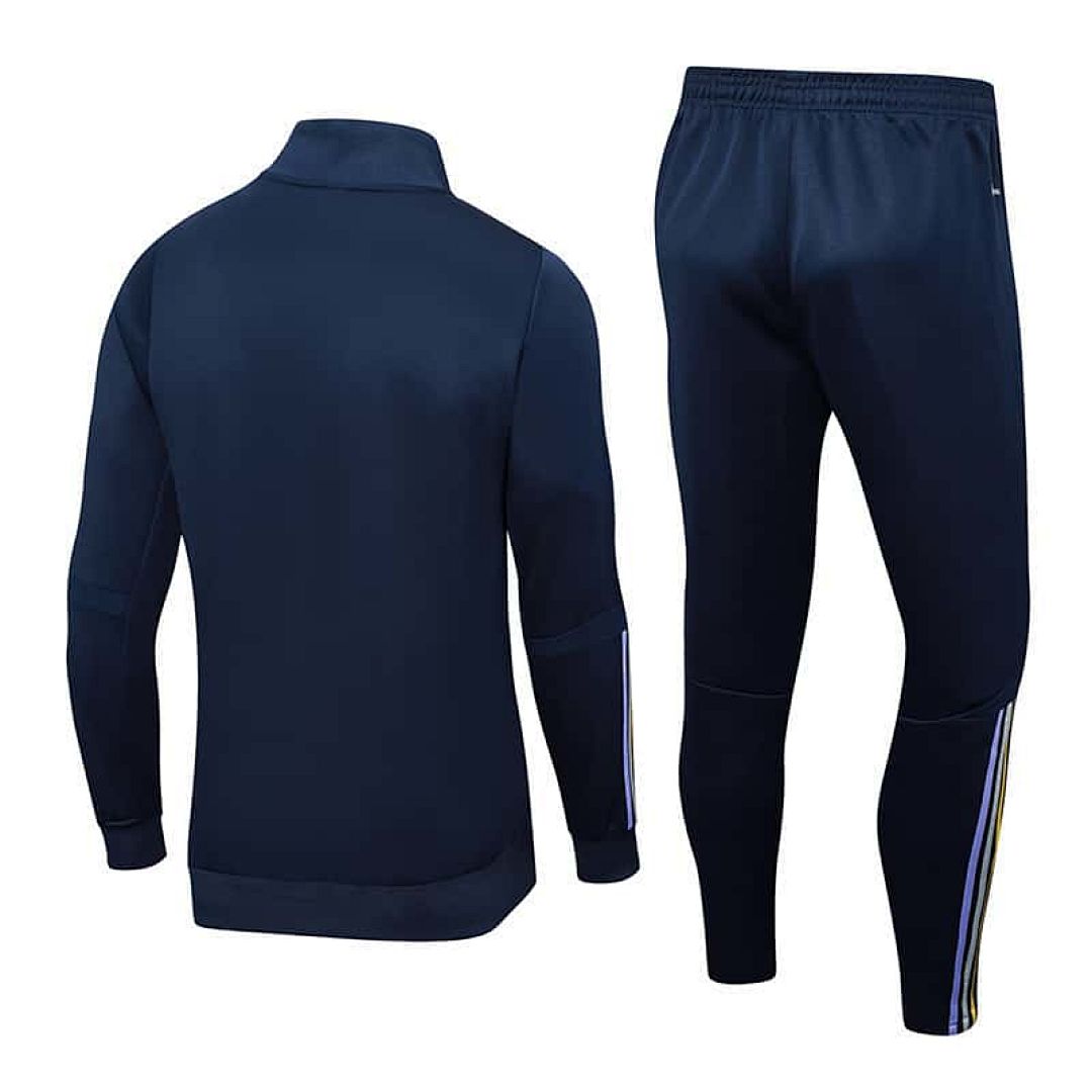 23-24 Real Madrid Training Suits Navy Long-Pull Jackets 3