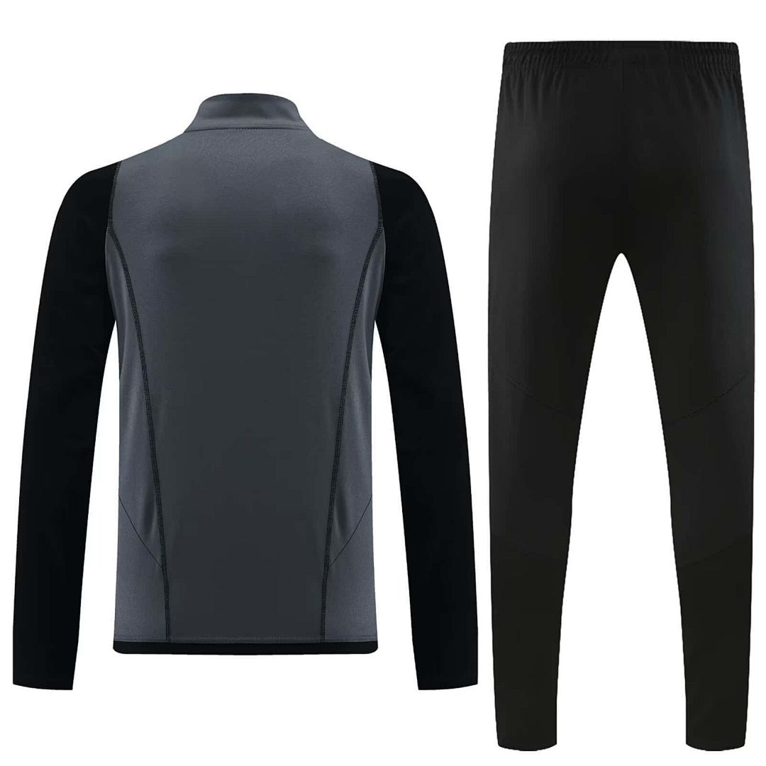 23-24 Real Madrid Long Sleeve Kits Grey Training Suits (5) 3