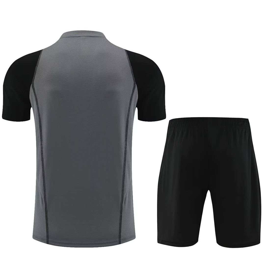 23-24 Real Madrid Traning Suits Grey Short Kits (3) 2