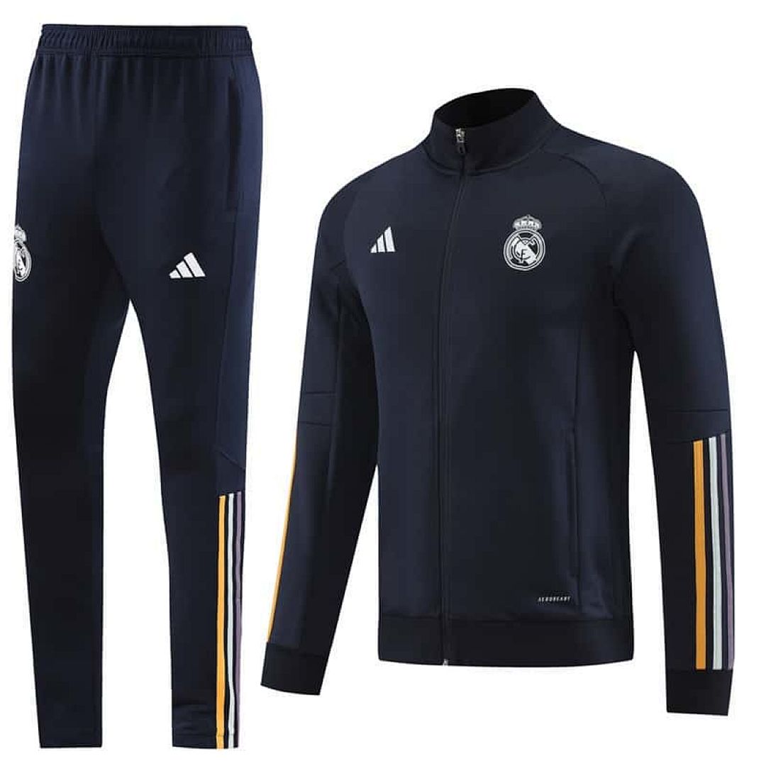 23-24 Real Madrid Navy Kits Jackets Suits