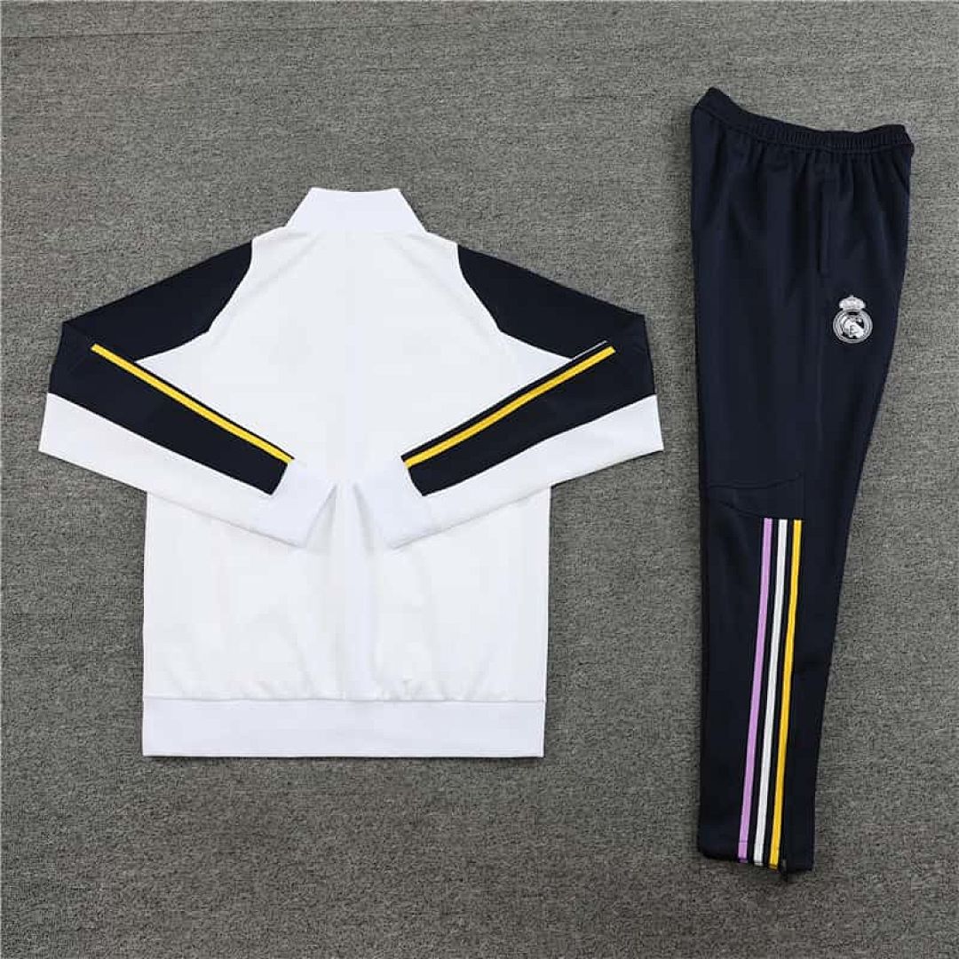 23-24 Real Madrid White Jacket Suits 4