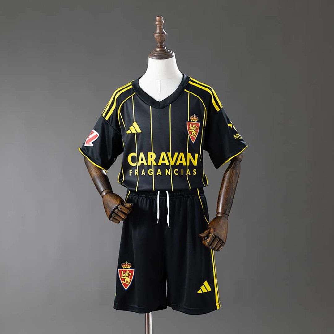 Zaragoza 25_26 Away Kids Kit Jersey SIZE 16-28