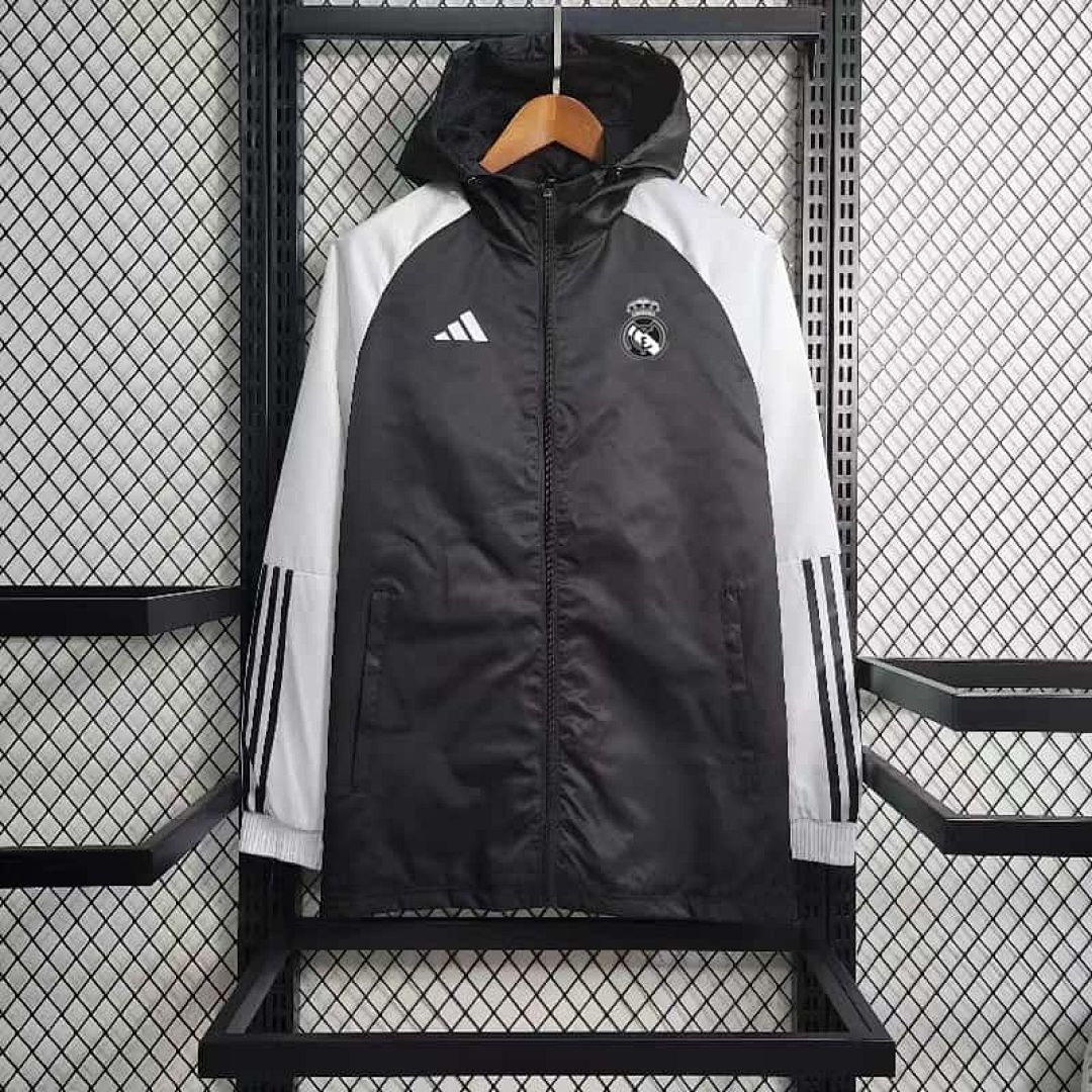 23-24 Real Madrid Windbreaker White Sleeve Jackets