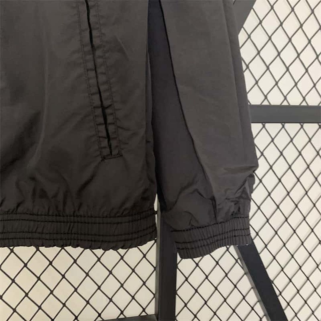 23-24 Real Madrid Trench Coat Reversible Dragon Windbreaker Black 14