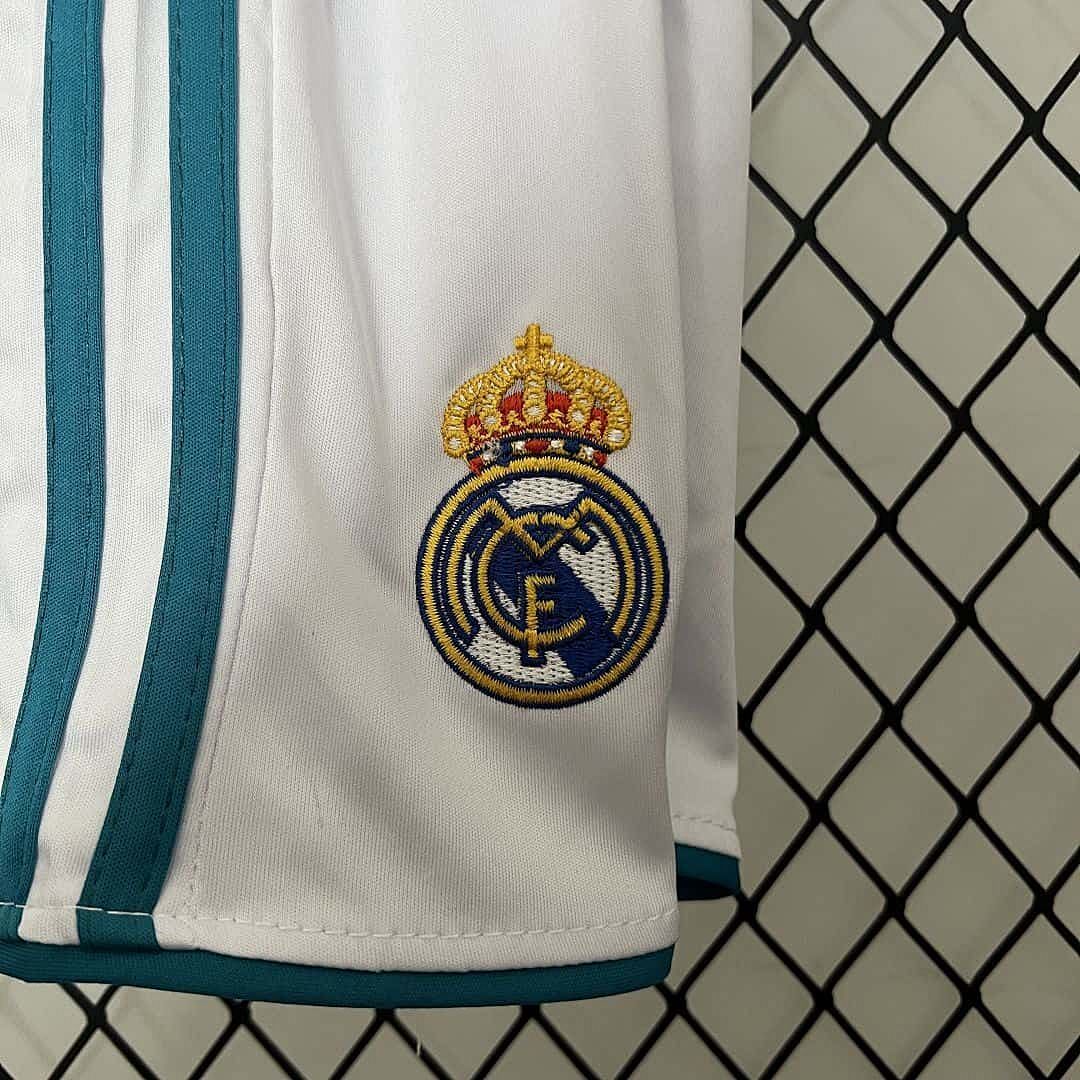 17-18 Real Madrid Home Retro Kids Kit Size16-28 4