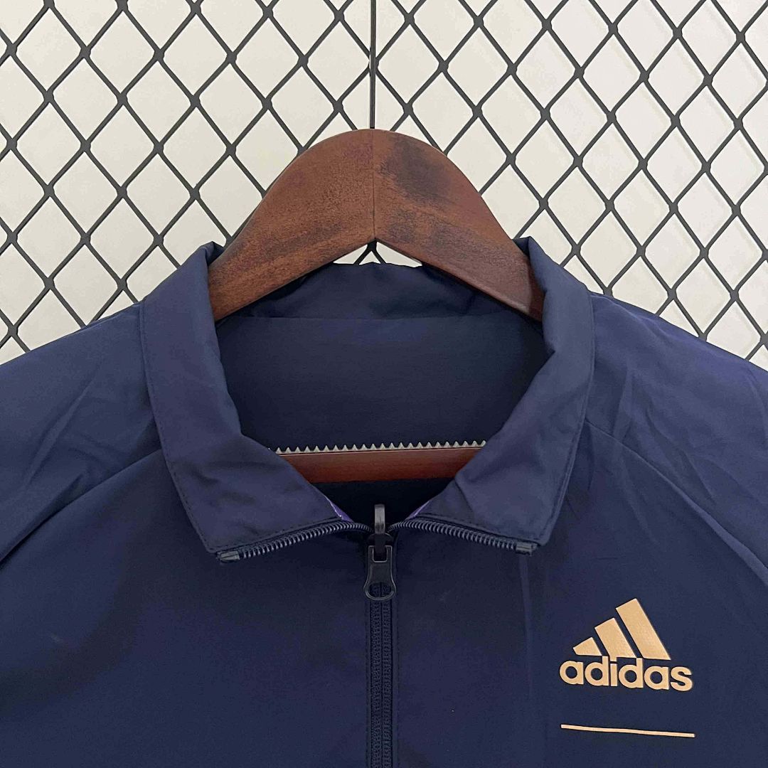 23-24 Barcelona Reversible Windbreaker purple&amp;Navy Special Edition Style Double-Sides Jacket 3