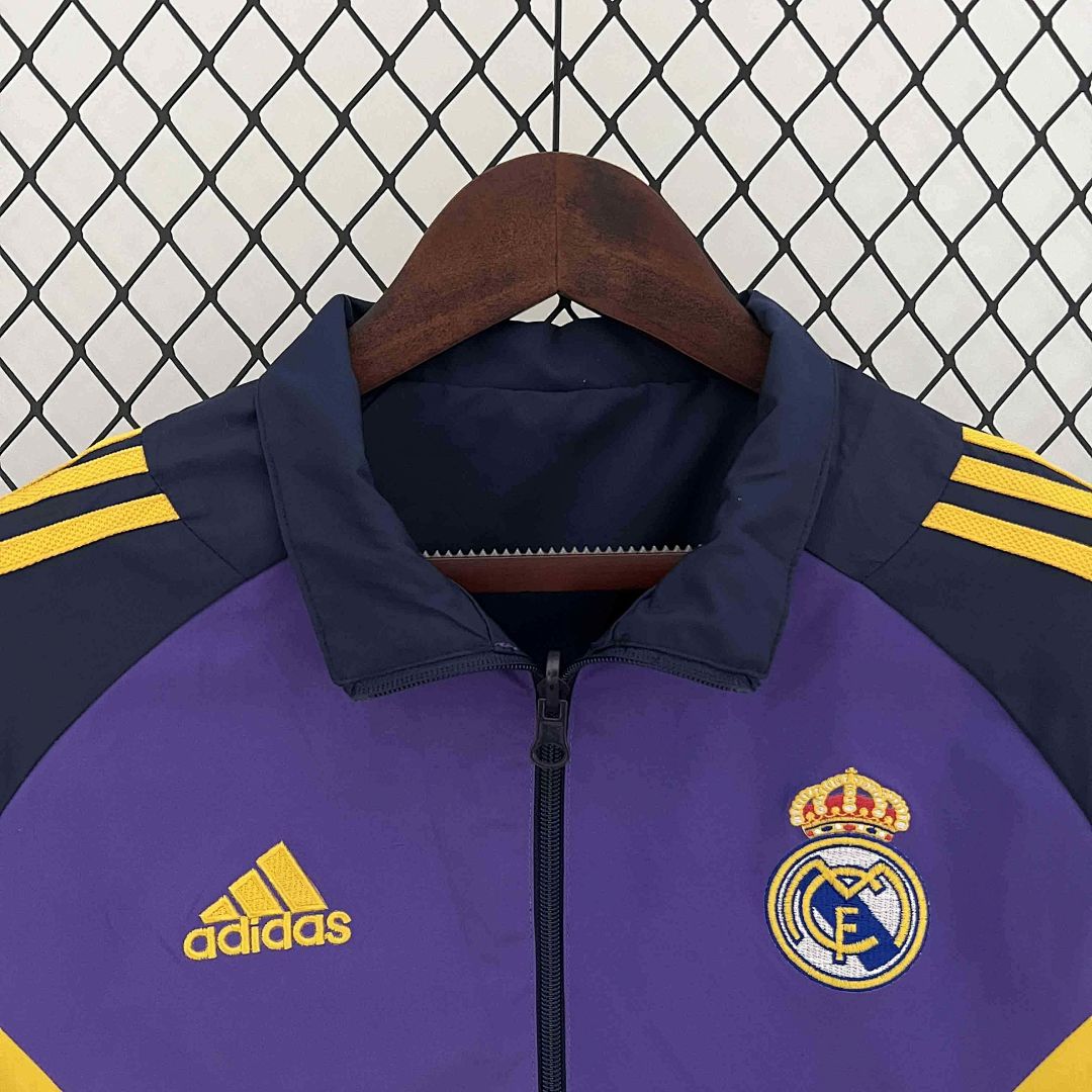 23-24 Barcelona Reversible Windbreaker purple&amp;Navy Special Edition Style Double-Sides Jacket 4
