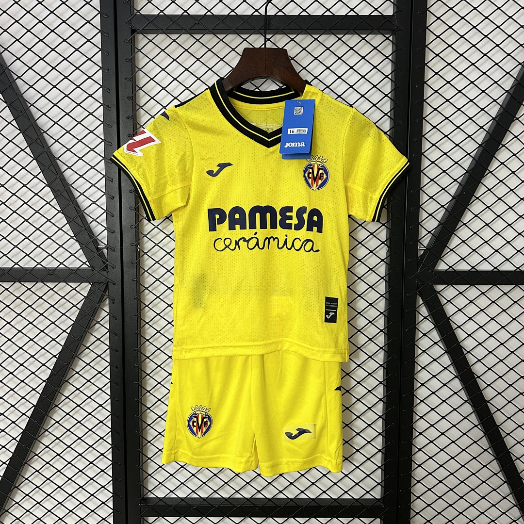 24_25 Kids Villarreal Home Sizes 16-28