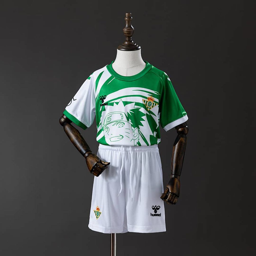 Real Betis 25_26 Comic Edition Kids Kit Jersey Size 16-28
