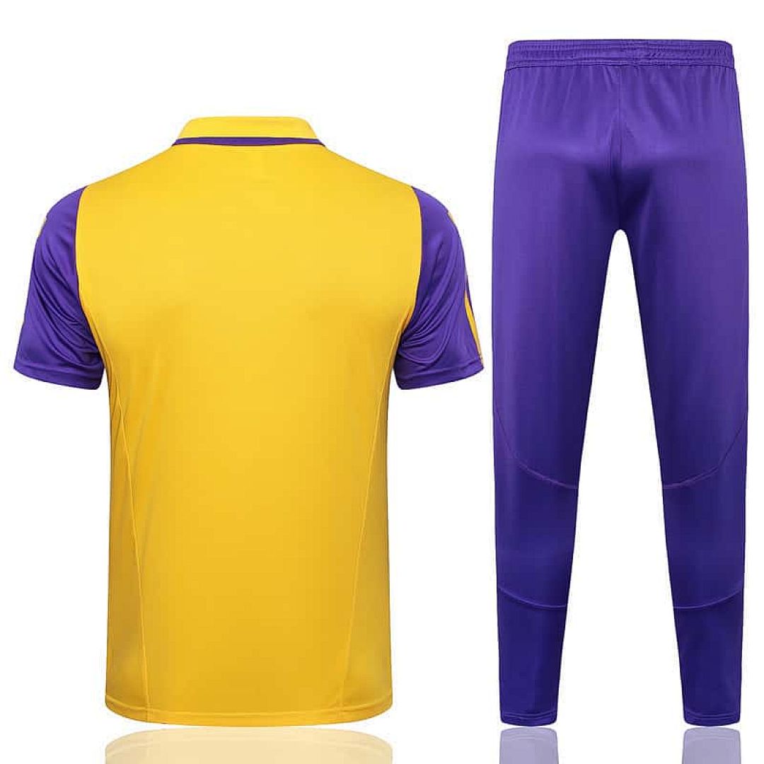 23-24 Real Madrid Yellow Polo Suits 3