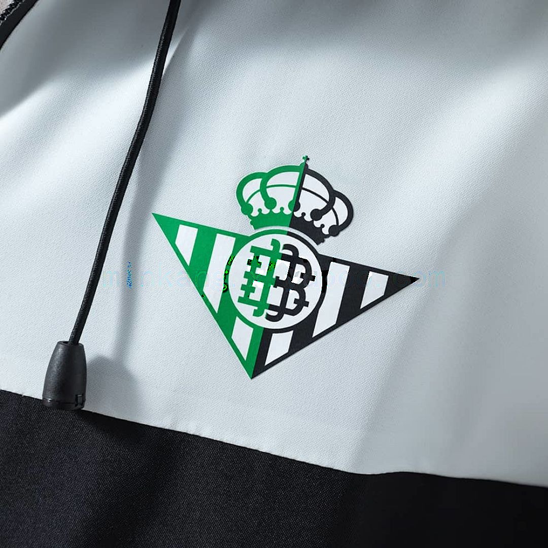 Real Betis Windbreaker - Black &amp; White S-XXL 7