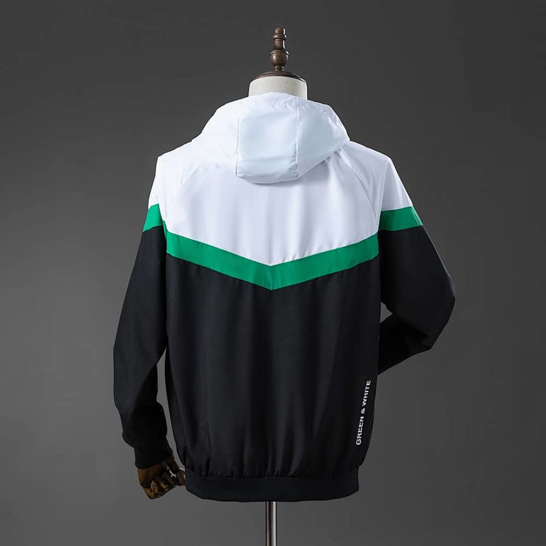 Real Betis Windbreaker - Fern Green &amp; White &amp; Black S-XXL 2