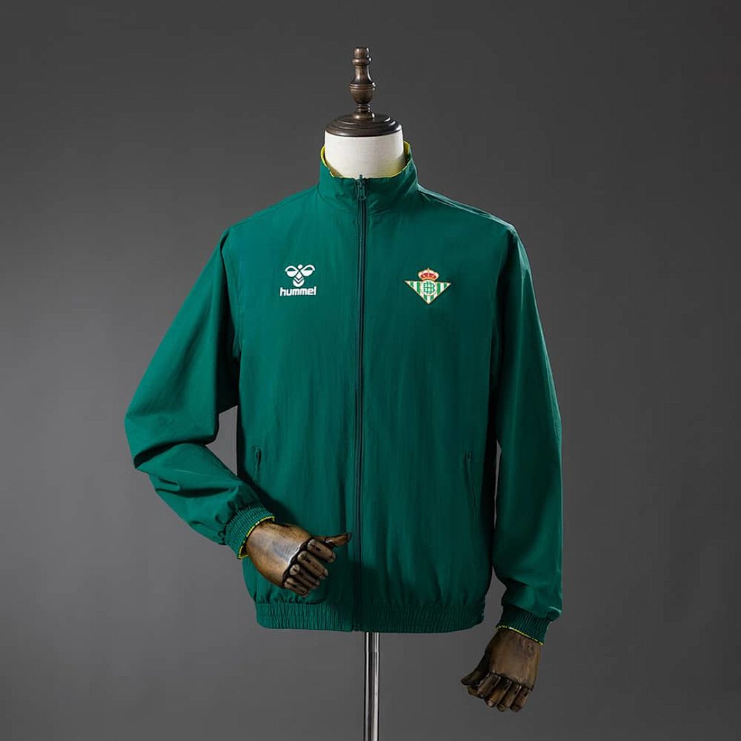 Real Betis Reversible Jacket Windbreaker - Green & Yellow S-XXL
