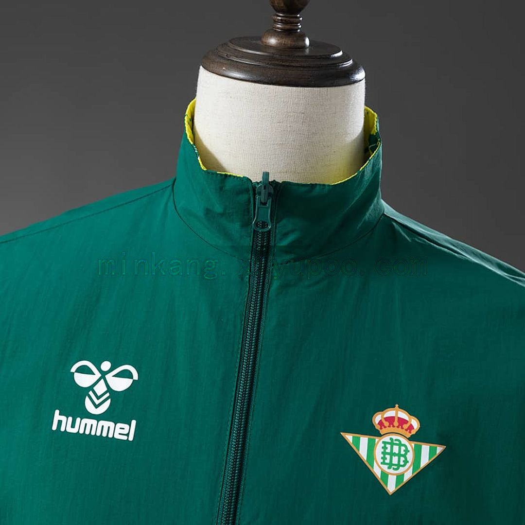 Real Betis Reversible Jacket Windbreaker - Green &amp; Yellow S-XXL 10