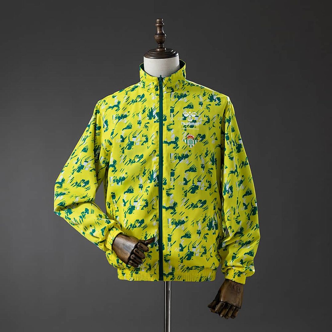 Real Betis Reversible Jacket Windbreaker - Green &amp; Yellow S-XXL 2
