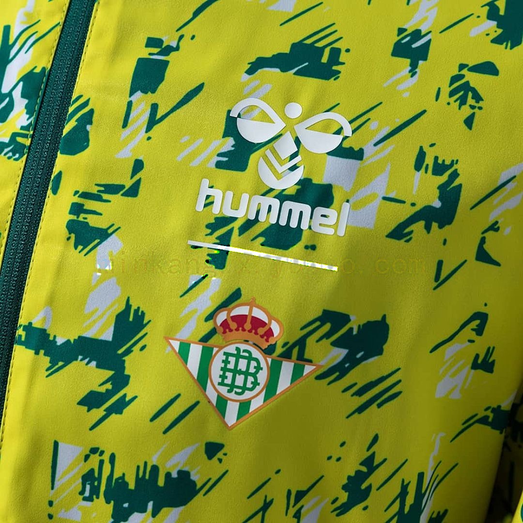 Real Betis Reversible Jacket Windbreaker - Green &amp; Yellow S-XXL 3