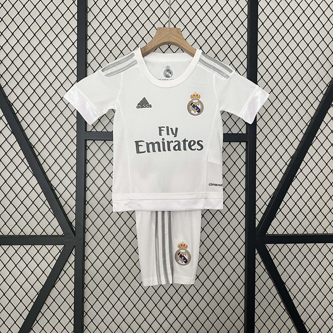15-16 Real Madrid Home Retro Kids Kits Children Sets