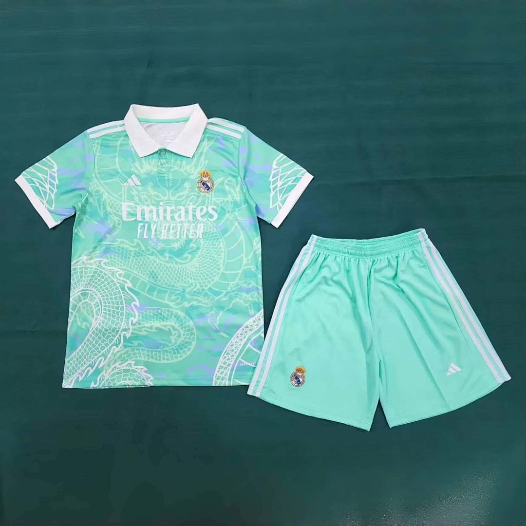 24-25 Real Madrid Specia Edition Kits Dragon Concept Green Suits