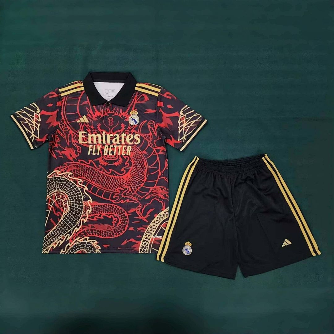 24-25 Real Madrid Specia Edition Kits Dragon Concept Red Suits