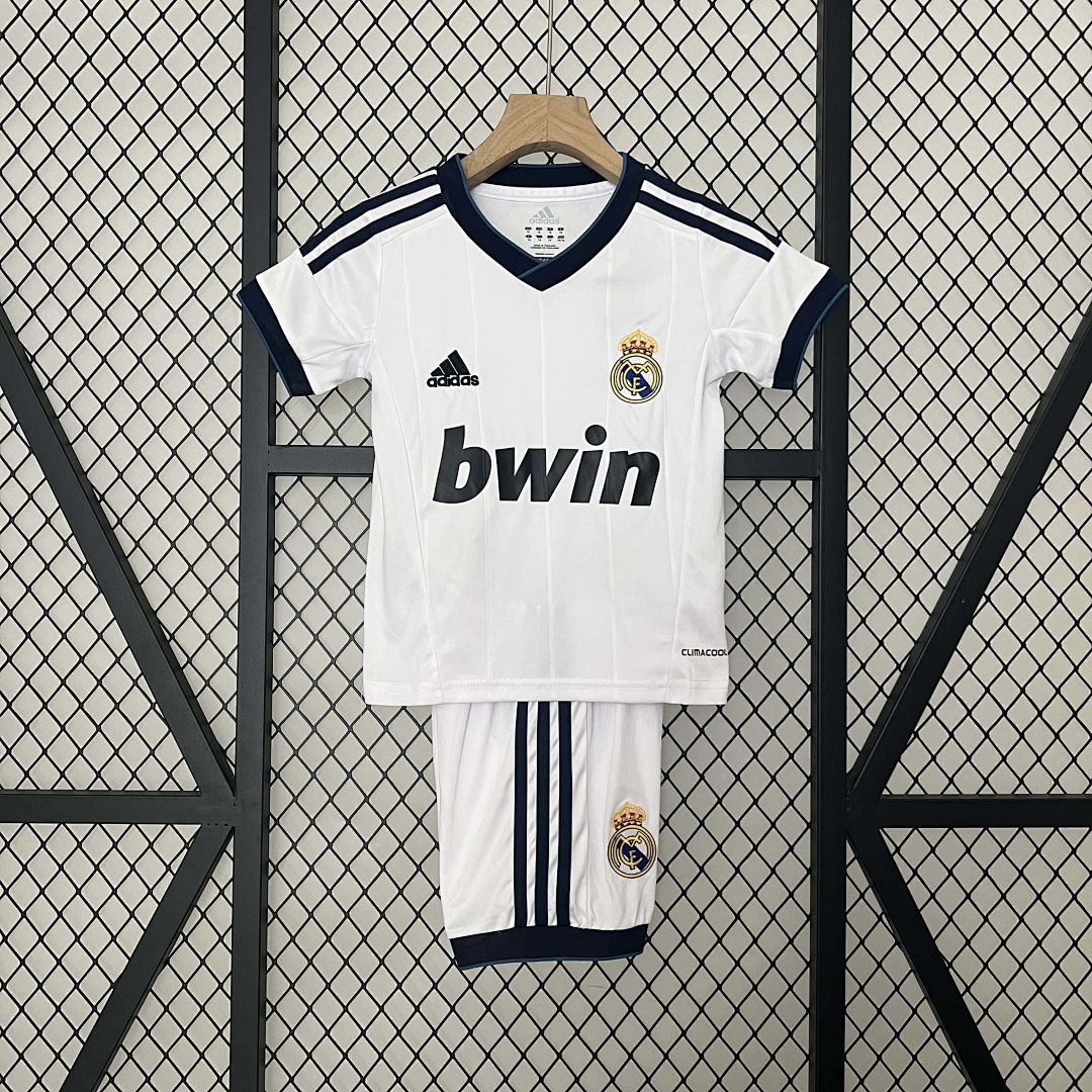 12-13 Real Madrid Home Retro Kid Kits Children Sets
