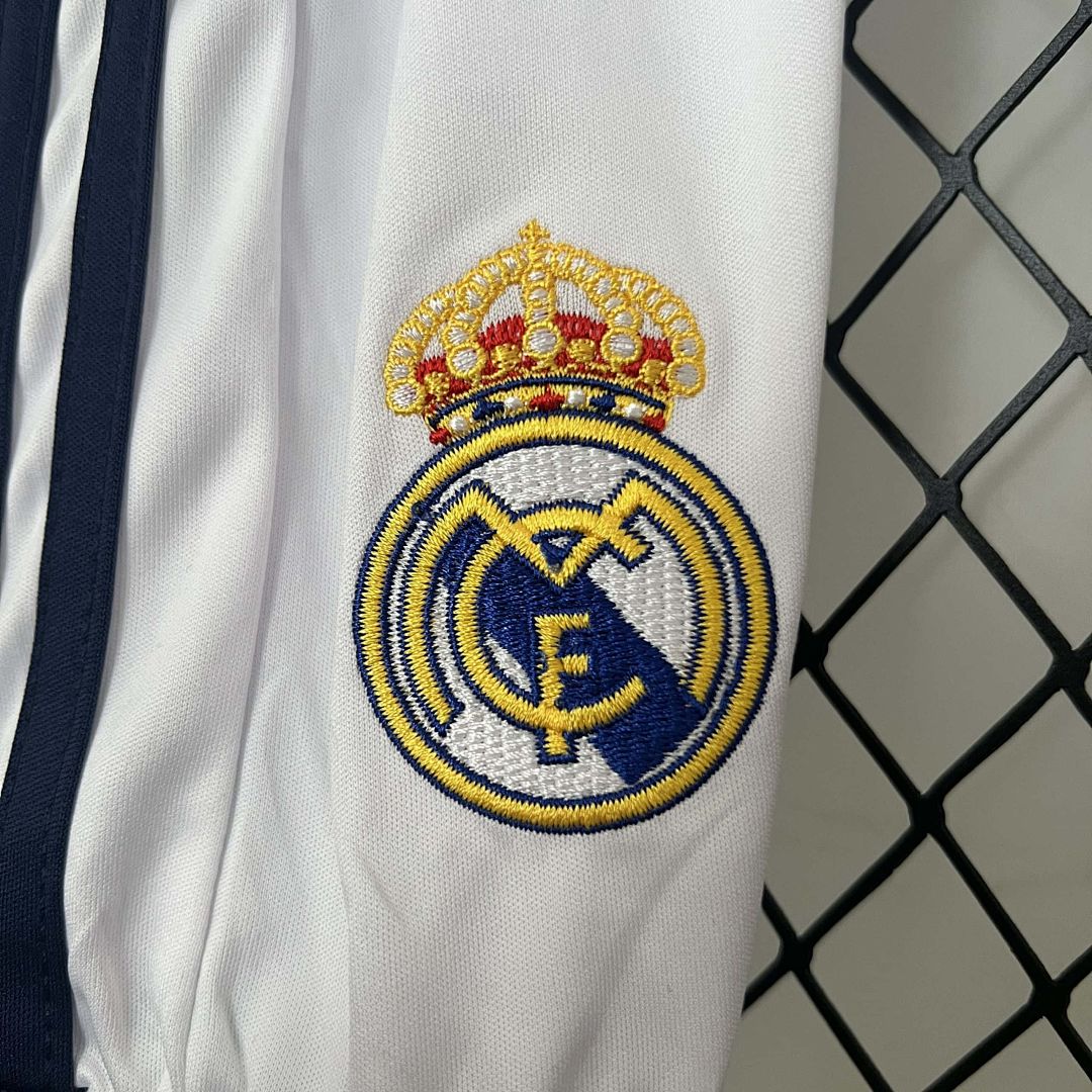 12-13 Real Madrid Home Retro Kid Kits Children Sets 4