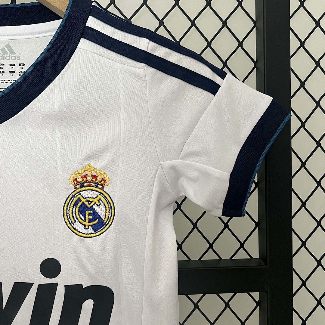12-13 Real Madrid Home Retro Kid Kits Children Sets 8