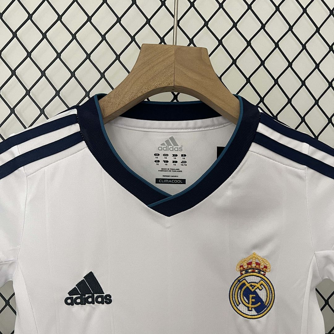 12-13 Real Madrid Home Retro Kid Kits Children Sets 9