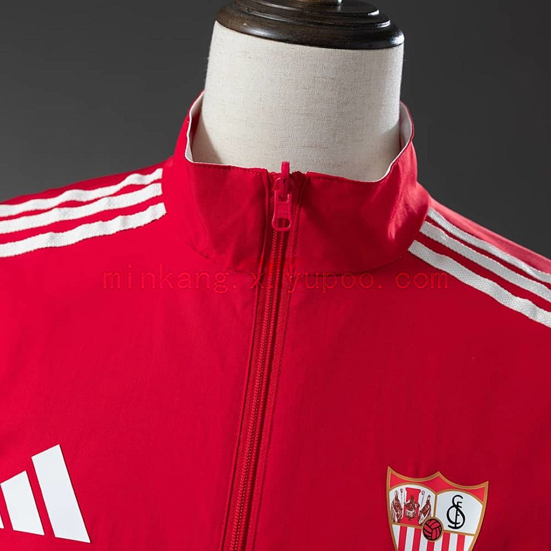Athletic Bilbao Reversible Jacket Windbreaker - Red &amp; White S-XXL 11