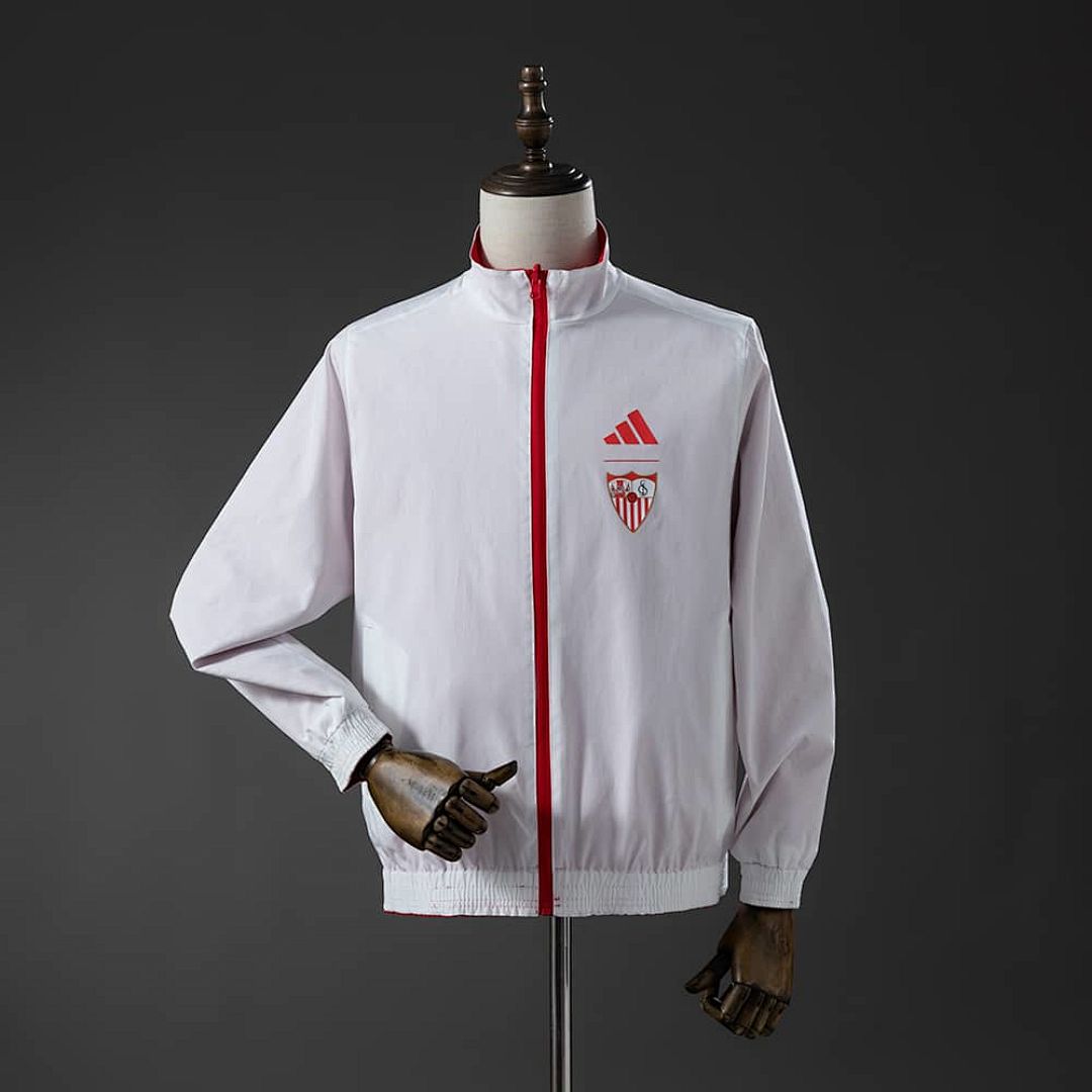 Athletic Bilbao Reversible Jacket Windbreaker - Red &amp; White S-XXL 2