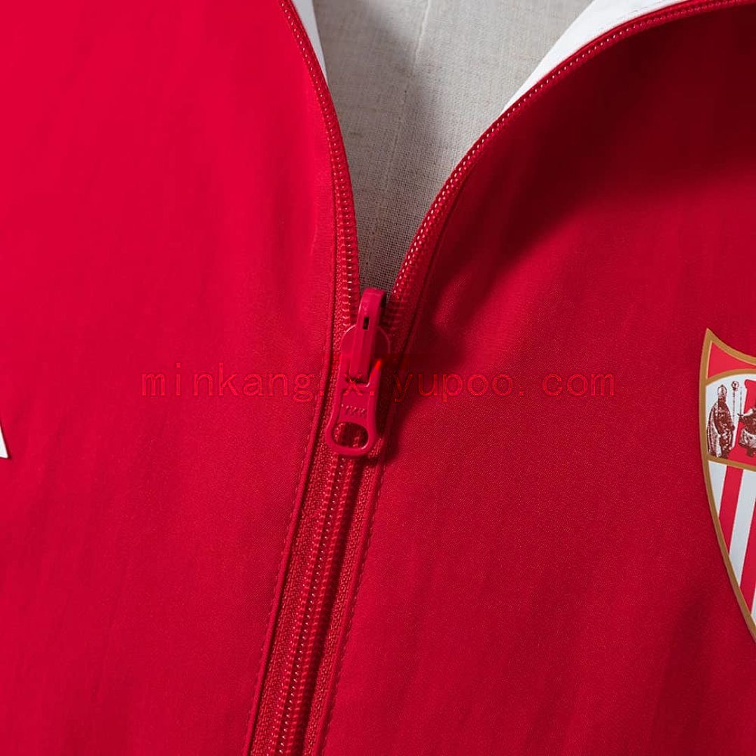 Athletic Bilbao Reversible Jacket Windbreaker - Red &amp; White S-XXL 8