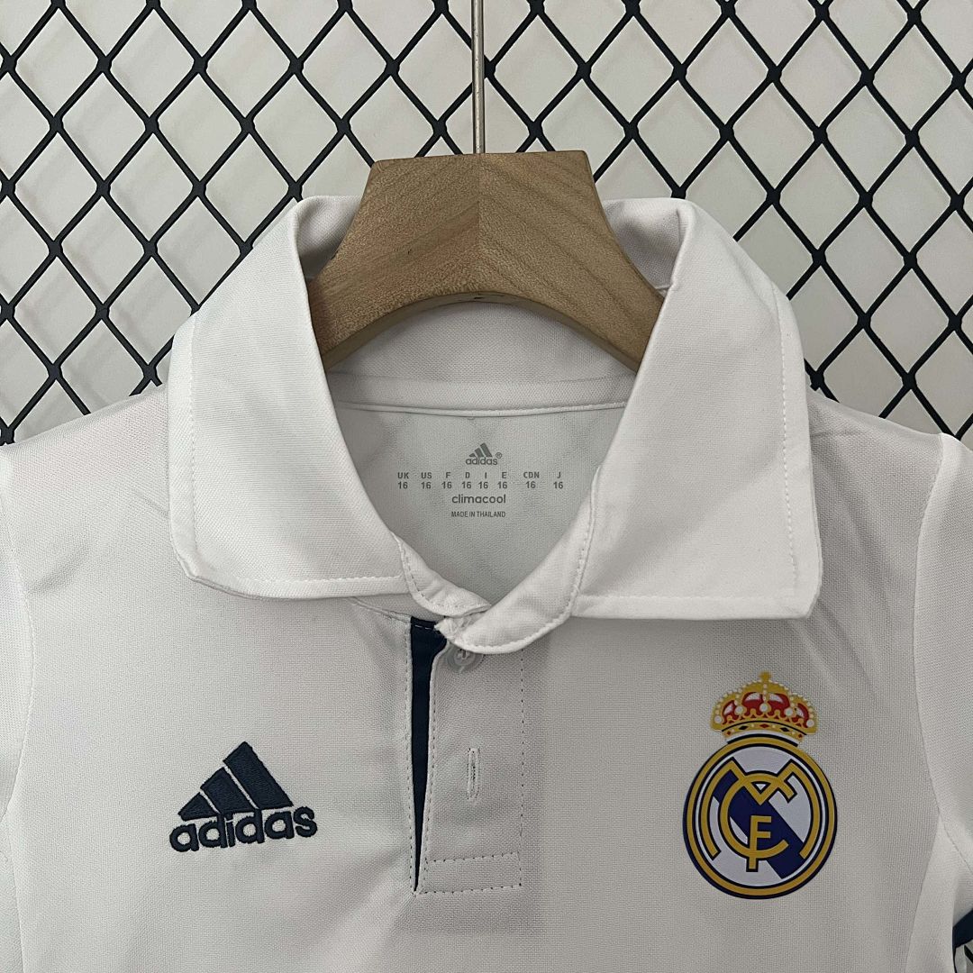 16-17 Real Madrid Home Retro Kid Kits Children Sets 9