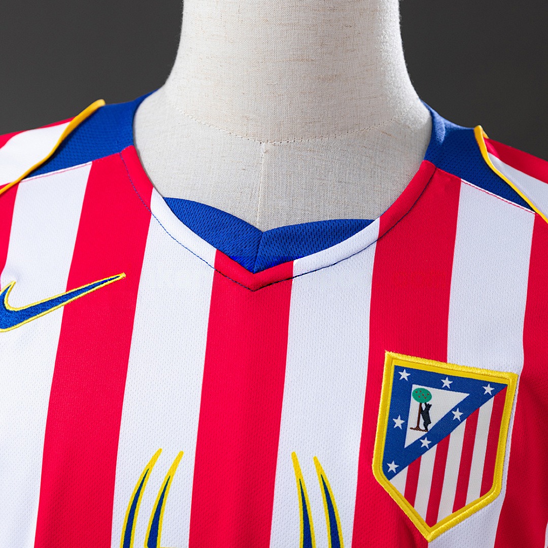 Atletico Madrid 04_05 Home Long Sleeve Retro Jersey S-XXL 6