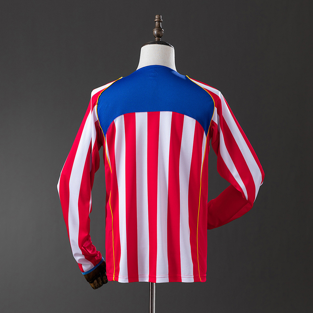Atletico Madrid 04_05 Home Long Sleeve Retro Jersey S-XXL 7
