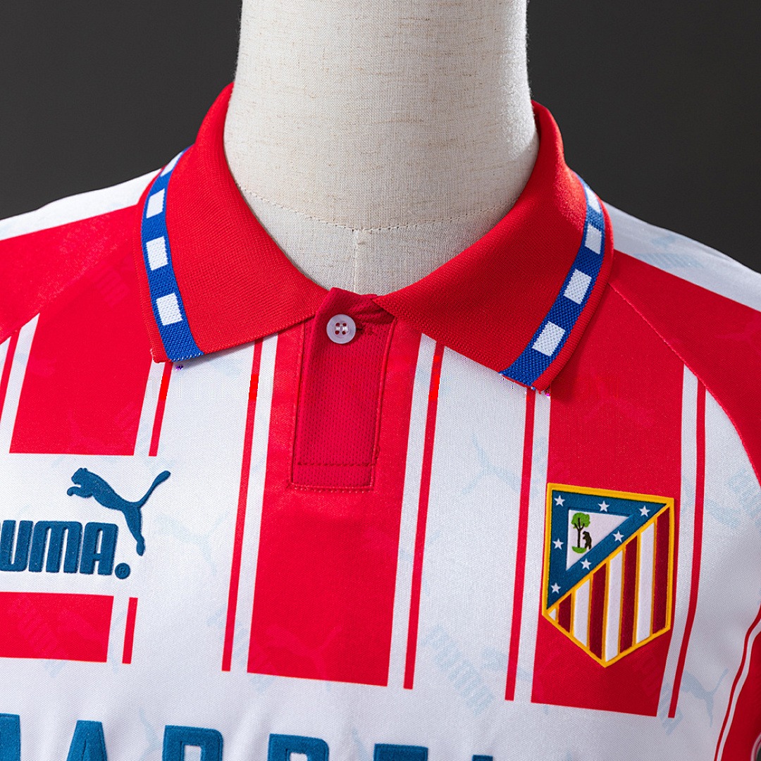 Atletico Madrid 94_95 Home Long Sleeve Retro Jersey S-XXL 6