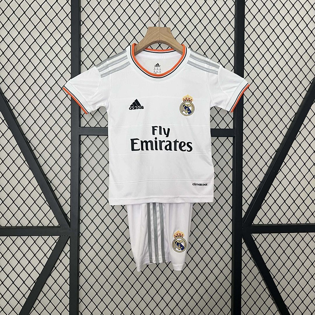13-14 Real Madrid Home Retro Kid Kits Children Sets